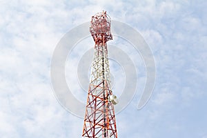 Tower for communications with telecommunications