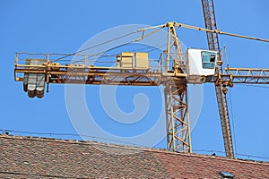 Tower crane at the construction site