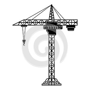 Tower Crane Vector design photo