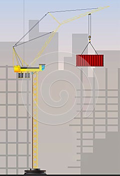 Tower cranes for industrial use
