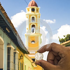 Tower of 0,25 CUC coin