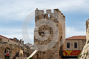 Tower of David Museum in old city of Jerusalem, Israel.