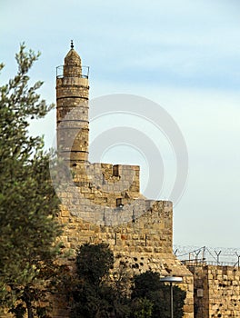 Tower of David in the Old city. Jerusalem,
