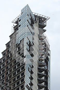 Tower of David an unfinished skyscraper in Caracas