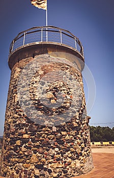 Tower del Castell in the town of Malgrat del Mar photo