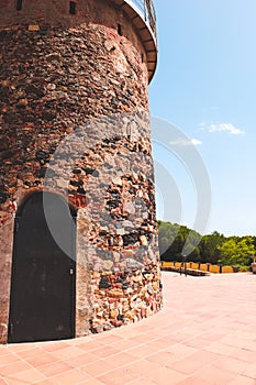 Tower del Castell in the town of Malgrat del Mar photo