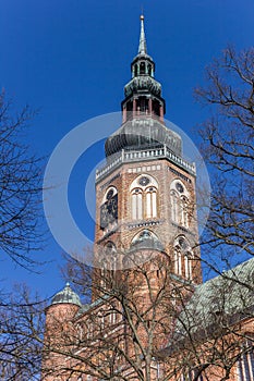 Tower of the Dom St. Nikolai church in Greifswald