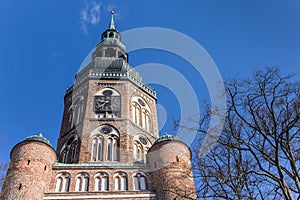 Tower of the Dom St. Nikolai church in Greifswald