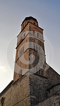 The tower at dusk - Franciscan Church and Monastery