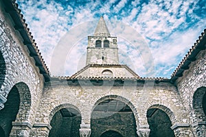 Tower of Euphrasian Basilica in Porec, analog filter