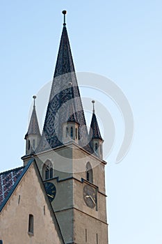 Tower of the Evanghelical Church in Sibiu