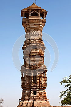 Tower of fame inside the Chittorgarh fort photo