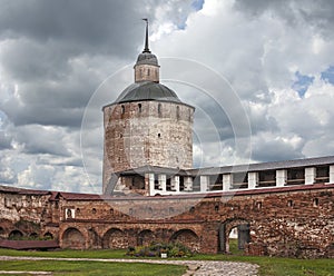 Tower fence Belozerskaya. Big Marina. Kirillo-Belozersky monastery, the Town of Kirillov, Kirillovsky district, Vologda oblast, Ru