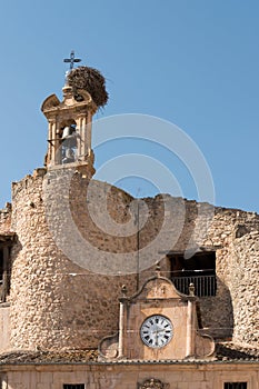 Tower of Fernan Gonzalez castle in Sepulveda, Segovia, Spain photo