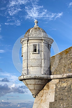 Tower of the Fort in Lagos, Algarve, Portugal