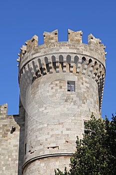 Tower of the fortress in Rhodes town