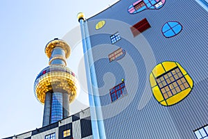 Tower of Garbage-processing plant in Vienna, Austria