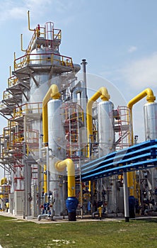 Tower on the gas compressor station