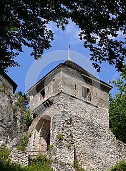 Tower and gate to the castle photo