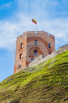 Tower Of Gediminas Gedimino In Vilnius, Lithuania, part of Upper Vilnius Castle Comp