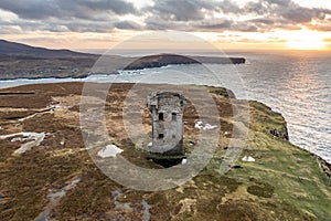 The tower at Glencolumbkille in County Donegal - Ireland