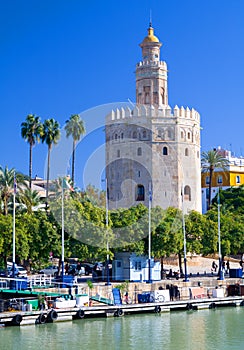 The Tower of Gold, in Seville, Southern Spain