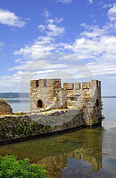 Tower of Golubac fortress in Serbia photo