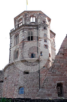 Tower of the Heidelberg Castle in Germany