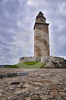 The Tower of Hercules, is an ancient Roman lighthouse near the city of A Coruï¿½a, in the North of Spain