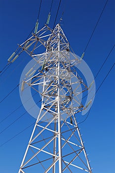 Tower of a high voltage line