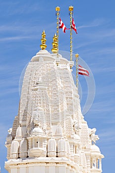 Tower at Hindu temple in Atlanta, GA photo