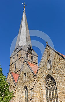 Tower of the historic Johannis church in Herford photo