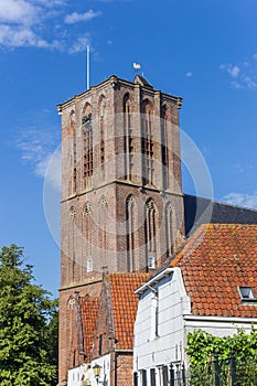 Tower of the historic Nicolaas church in Elburg