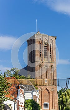 Tower of the historic Nicolaas church in Elburg