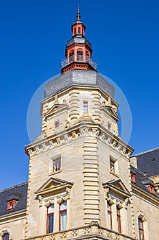 Tower of the historic Standehaus building in Merseburg