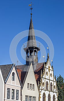 Tower of the historical town hall of Steinfurt