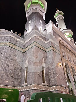 tower of Holy mosque in mekkah.Saudi Arabia