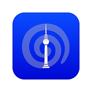 Tower icon digital blue