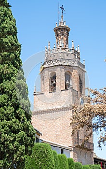 Tower of Iglesia de Santa Maria Ronda, Andalucia, Spain
