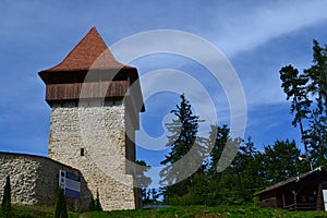 Tower inside castle old structure