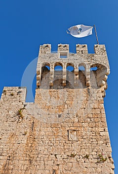 Tower of Kamerlengo castle (1437). Trogir, Croatia