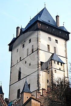 The tower of Karlstejn castle