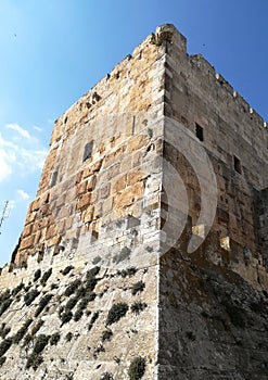 Tower of king Davide. Old city Jerusalem.