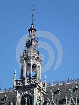 The tower of the Kings house in Brussels
