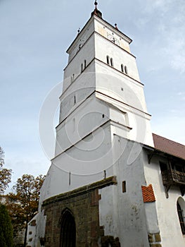 Tower of the Kirchenburg (Harman) fortified church