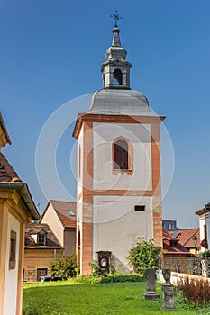 Tower of the Kostel svateho Vojtecha church in  Litomerice photo