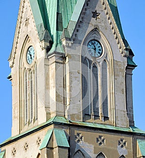 Tower of Kristiansand Cathedral, Norway