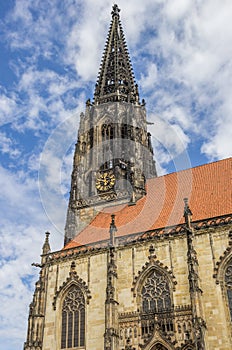 Tower of the Lamberti church in Munster