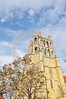 Tower of Lausanne Cathedral , Switzerland