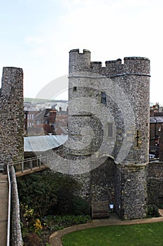 Tower of Lewes Castle. UK